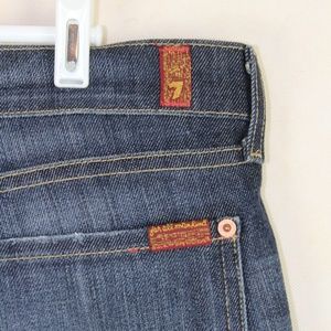 7 For All Mankind Bootcut Distressed Jeans